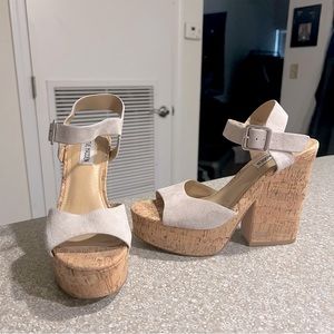 Steve Madden Chunky Cork Heels
